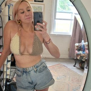 handmade crochet bikini top